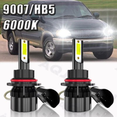 9007 LED Headlight Bulbs Kit Hi/Lo Beam for Ford F-150 94-2003 F-250 1992-1999 - Изображение 1 из 4