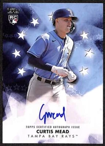 2024 Topps CURTIS MEAD (RC) Baseball Stars Rookie AUTO Tampa Bay Rays - Picture 1 of 2
