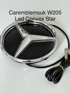 Mercedes-Benz LED Emblema Griglia Specchio Sollevato Cromo W205 W176 W207 PNA0008880060 - Foto 1 di 4