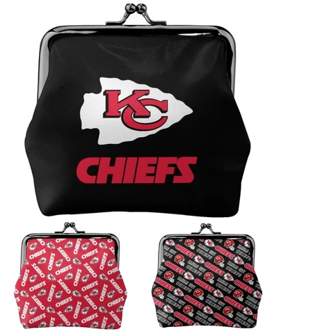 Kansas City Chiefs Leather Coin Purse Change Purse Coin Bag Ladies Mini Wallet Cover