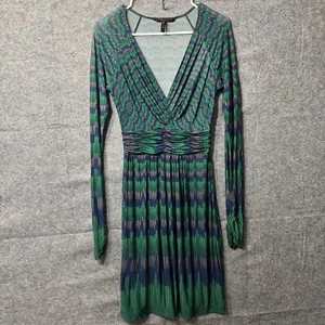 BCBG Max Azria Long Sleeved Contemporary A-Line Dress Stretchy Holiday XS - Picture 1 of 7
