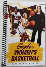 Minnesota Gopher Women’s Yearbook 2018-19 New Lindsay Whalen