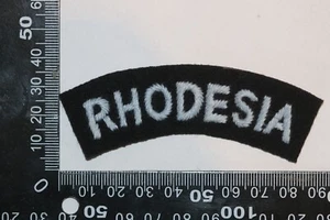 WWII PATTERN BRITISH SHOULDER TITLE RAF RHODESIA NATIONALITY AIR FORCE ENLISTED - Picture 1 of 1