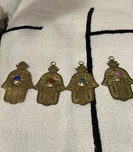 Brass hamsa-Hamsa Hand of fatima -Hamsa hand charm- Hamsa hanging - khamsa hamsa - Bild 1 von 6