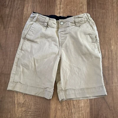 Volcom Shorts Boys Size 6 Pockets Adjustable Waist Elastic Inside Beige Chino - Image 1 of 4