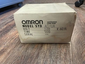 NEW Omron SYD-AC-UA Synchronous Motor Timer, 10A, 120VAC, 60 Seconds, SYDACUA - Picture 1 of 5