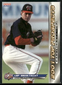 Brian Tallett 2001 Carolina League Top Prospect Set - Imagen 1 de 2