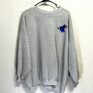 Vintage Disney Eeyore Mickey Mouse Sweatshirt Erwachsene XXL grau Pullover bestickt - Bild 1 von 11