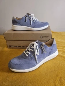 Clarks Un Rio Cremallera Mujer Azul Denim Gamuza Contorno Cojín Reino Unido 5.5 Ajuste D Nuevo - Imagen 1 de 17