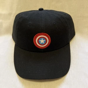 VANS MARVEL Captain American Shield Hat Cap Strapback Adjustable Black - Picture 1 of 4