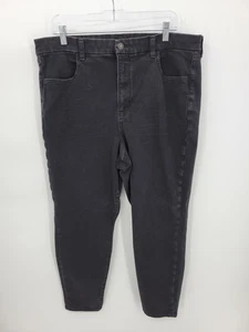 Pantalones de mezclilla American Eagle Dream para mujer 18 cortos negros curvilíneos tiro súper alto jegging - Imagen 1 de 12
