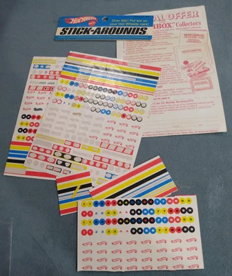 Used Original USA 1969 Hot Wheels Sticker Decal Sheet - Image 1 of 4