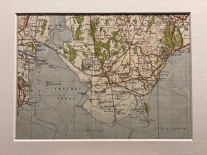 Cark, Grange, Humphrey Head Point 1947 Ordnance Survey Mounted Map - Bild 1 von 9