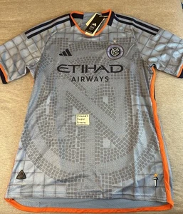 Adidas Mens L New York City Football Club 23/24 Authentic Home Jersey HI1861 NYC - Picture 1 of 16