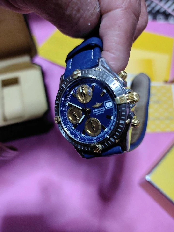 Reloj Breitling Chronomat B13352 Bicolor 2000 Automático Cronógrafo Acero y Foto 1 de 4