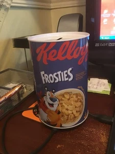 KELLOGGS FROSTIES ONE USE ONLY BLECH SPARDOSE GEBURTSTAG WEIHNACHTEN SPAREN - Bild 1 von 1