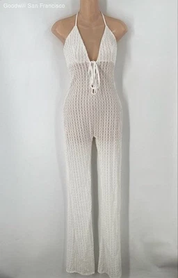Nuevo con etiquetas Moda Nova Off White Tamarama Crochet Encaje Una Pieza Mujer Mono Pequeño Foto 1 de 4