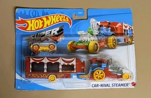 Mattel Hot Wheels Super Rigs Car-Nival Steamer Die Cast Toy Mint In Packaging - Picture 1 of 10