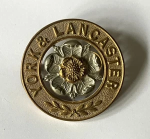 British Army York & Lancaster Regiment blue cloth helmet plate centre - Picture 1 of 2