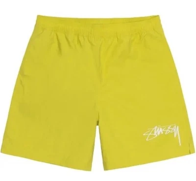 Nike Stussy Nylon Shorts High Voltage Yellow 2023 Size XL - Image 1 of 4