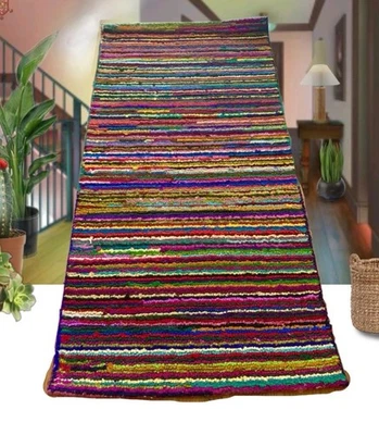 SAFAVIEH Nantucket Collection NAN142A-25 Handmade Pink Multi Rug NEW NWT - Image 1 of 4