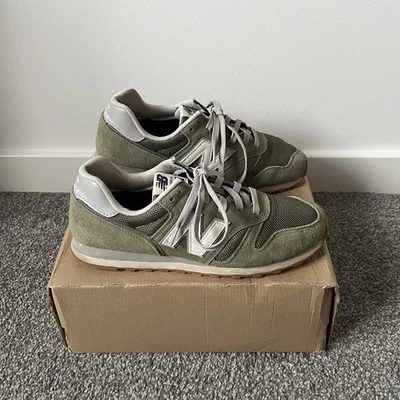 New Balance Homme 373 Baskets Homme UK 9 Baskets Heritage Vert Olive ML373SI2  - Photo 1/4