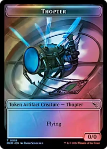 Thopter 019/020 Foil Murders at Karlov Manor Magic The Gathering Token - Imagen 1 de 2