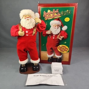 Vintage 1st Edition Jingle Bell Rock Santa Animated Musical Dancing Santa 1998  - Bild 1 von 16