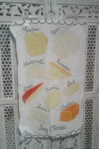 Set of 5 DII Brand New 'Say Cheese' Kitchen Towels - Cheese Theme - Picture 1 of 2