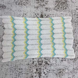 vintage, hand-crochet baby blanket 30x45” Beautiful Condition!! - Picture 1 of 10