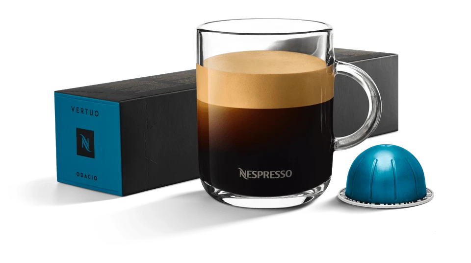 Nespresso Vertuo Odacio pods Case 6 sleeves 60 Capsules vertuoline 7.77oz Mug