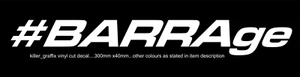 CALCOMANÍA DE CORTE DE COMPUTADORA KILLER GRAFFIX PERSONALIZADA #BARRAge FORD TURBO XR6 FALCON F6 G6E - Imagen 1 de 1