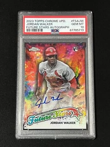 2023 TOPPS Chrome Update JORDAN WALKER FUTURE STARS AUTO /99 PSA 10 CARDINALS RC - Picture 1 of 2