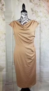 Queen Collection women's sleeveless stretch knit dress side zip size medium b22 - Picture 1 of 11
