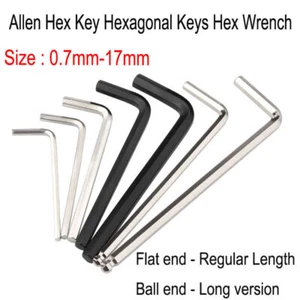 M0.7 M0.9 M1.27 M2-M17 Allen Hex Key Hexagonal Keys Regular Allen Key Hex Wrench - Picture 1 of 8