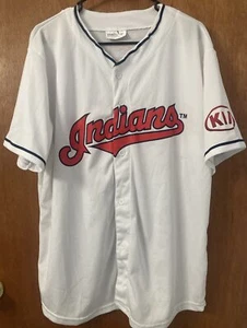 Nick Swisher #33 Men's XL White Cleveland Indians Jersey Baseball - Picture 1 of 4