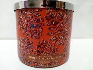 Bath Body Works 3 Wick Candle PUMPKIN PECAN WAFFLES - Picture 1 of 4