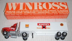 Martin's Chips--red cab.. 1993 Winross truck....Thomasville, Pa..made USA--rg - Picture 1 of 3