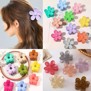 Girls Candy Colors Big Flower Hair Claws Clip Hairpin Headband Hair Accessories