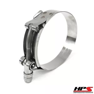 HPS Stainless Steel T-Bolt Hose Clamp Size # 92 3.75" - 4.06" fit 3.5" ID hose - Foto 1 di 1