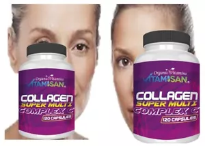 Hydrolized Collagen 1000MG Colageno Hidrolizado with vitamin C 240 CAPSULES - Picture 1 of 4
