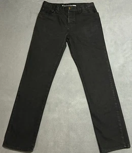 Structure Jeans Men's 30x32 Black Tapered Leg Button Fly 100% Cotton Denim - Picture 1 of 15