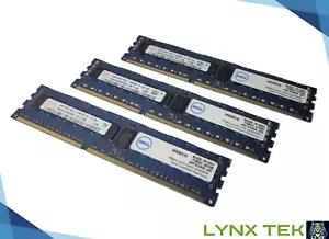 Lot of 3 Dell Hynix 4GB 2RX8 PC3L 10600R Server Memory SNP9J5WFC/4G - Picture 1 of 2