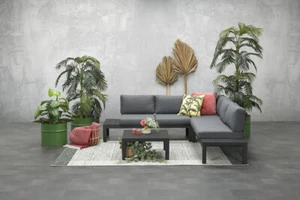 GI 80354FG Adelaide Lounge Set carbon black / mystic grey Gartenmöbel Outdoor Si - Bild 1 von 3
