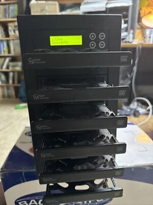 EZ DUPE Media Mirror PLUS 1 to 6 Duplicator - W/Built -In- Burner Tested - Picture 1 of 4