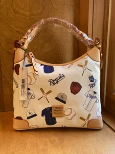 Dooney & Bourke 1975 Womens Shoulder Bag r Leather Kansas City Royals Hobo NWT - Picture 1 of 10
