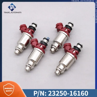 Nuevo 23250-16160 4x inyectores de combustible para Toyota Corolla 1994-97 Celica 1993-97 1,8 L Foto 1 de 4