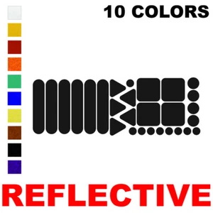 Reflective Decal Stickers Variety (Pack of 1) Used for Helmets, Hardhats, & Bike - Picture 1 of 20