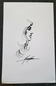 BLACK CANARY SKETCH-HAND DRAWN & SIGNED MIKE GRELL W/COA (~11x17) - Picture 1 of 1