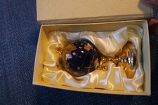 Lapis Lazuli Semi Precious Gemstone 80mm World Globe VINTAGE GLOBO